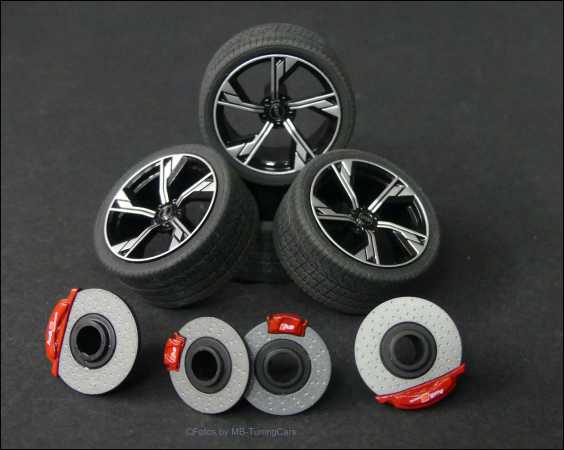 1:18 Audi RS4 Avant (B9) Alufelgen
